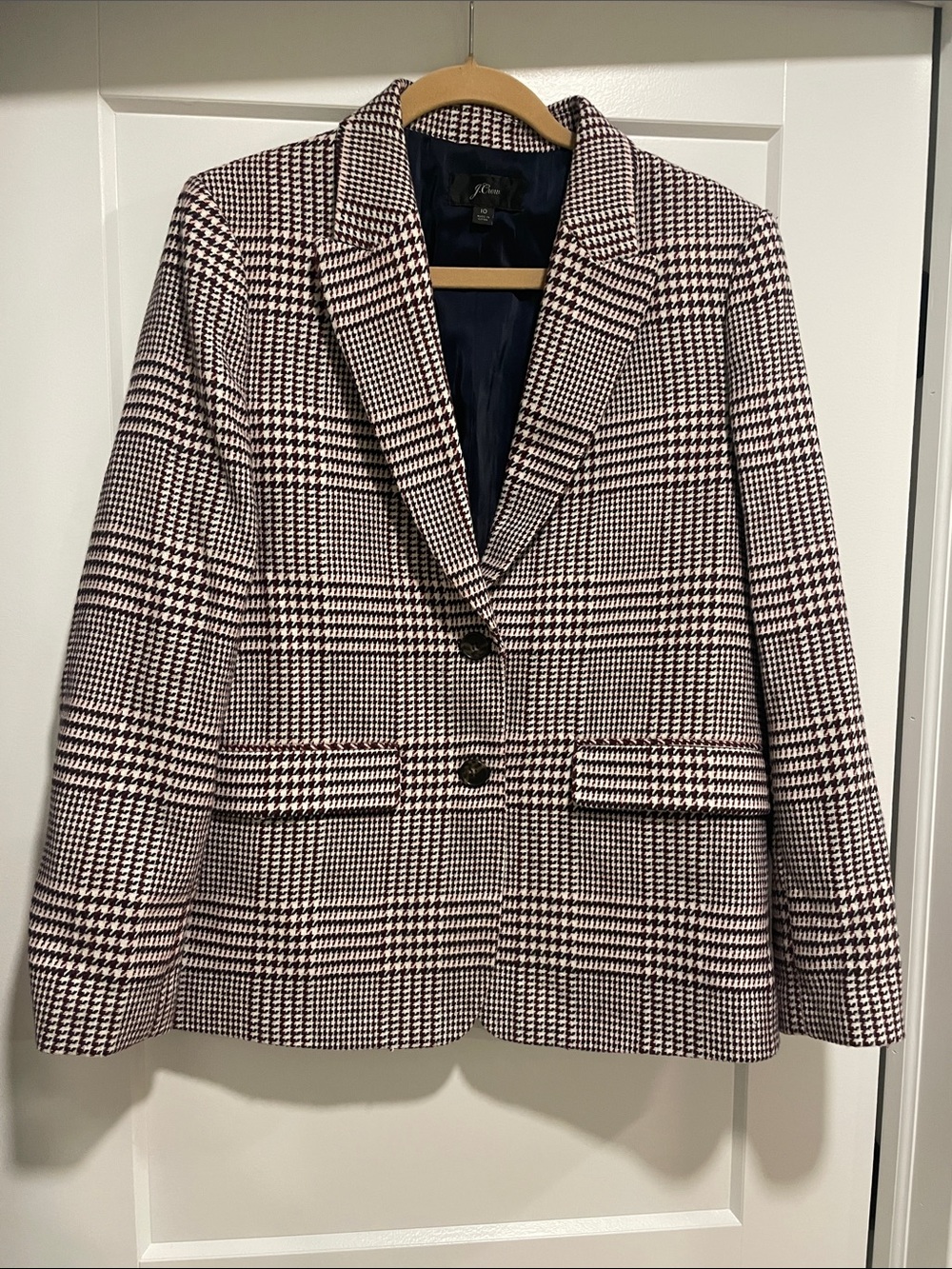 J. Crew Checked Blazer size 10